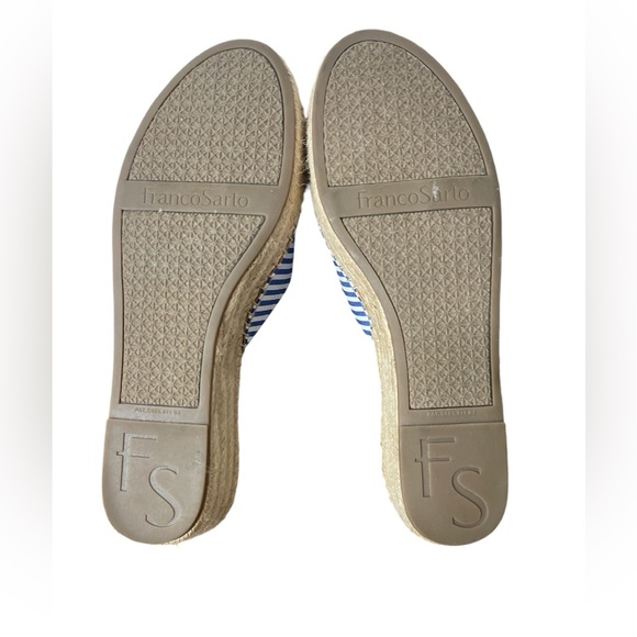 Franco Sarto Nautical Espadrilles Platforms Sandals Shoes Size 10M - Picture 7 of 12